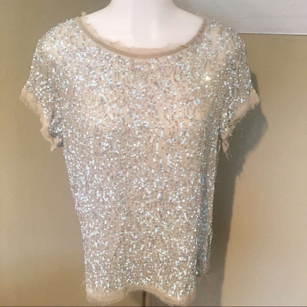 All Saints Women’s Hand Embellished Top Tunic SZ 6